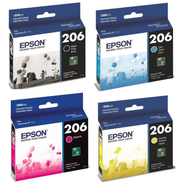 Pack 4 Epson T206 Original Bk/c/m/y Xp-2101