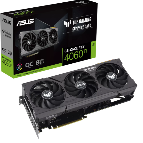 Asus Tarjeta Grafica TUF-RTX4060TI-O8G-GAMING 90YV0J50-M0AA00