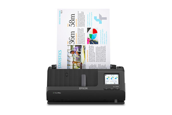 Escaner Epson WorkForce ES-C380W  Compacto de Documentos con Pantalla Táctil