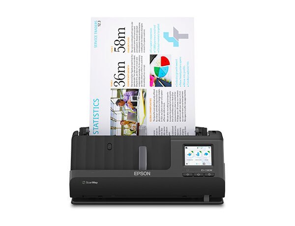 Escaner Epson WorkForce ES-C380W  Compacto de Documentos con Pantalla Táctil
