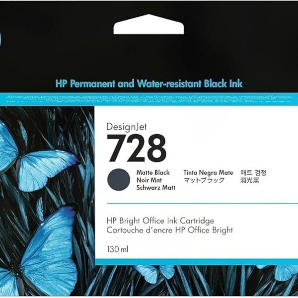 Tinta HP 728 Matte Black 130ml 3WX25A